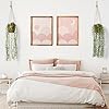 3 Pack Artificial Hanging Plants in Boho Handwoven Baskets