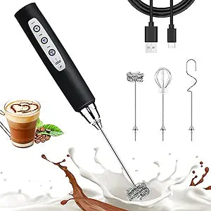 Black Milk Frother Wand for Coffee