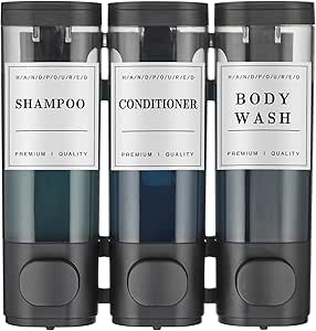 Shampoo and Conditioner ,Shower Soap Dispenser 3 Chambers