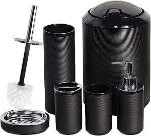 Bathroom Accessories Set 6 Piece Bath Ensemble