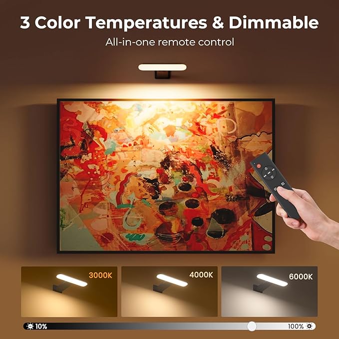 FULEN 2 Pack Picture Lights for Wall