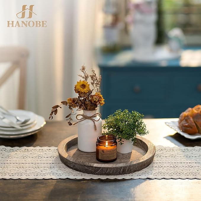 Hanobe Candle Plate Holder Tray