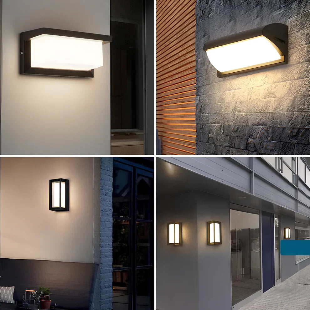 LuminEdge – Sleek Outdoor Wall Lamp