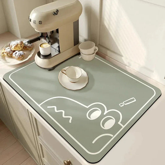 PureDry - Super Absorbent Mat Kitchen ZYLA HOMES Dragon Green