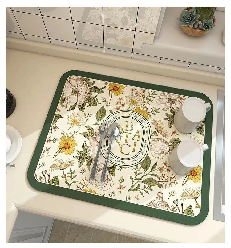 PureDry - Super Absorbent Mat Kitchen ZYLA HOMES Eden Garden
