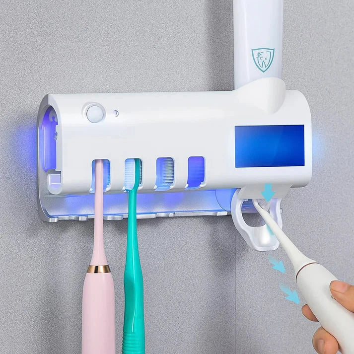 UV Toothbrush Sterilizer Bathroom ZYLA HOMES WIth Tooth Paste Mechanism